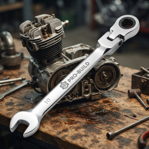 Personalized Ratcheting Wrench Flex Head 72 Tooth Chrome Vanadium Steel Gift for Him Custom Engraved