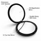 Personalized Compact Makeup Mirror 10X Magnifying Double Sided Travel Pocket Mirror Custom Engraved