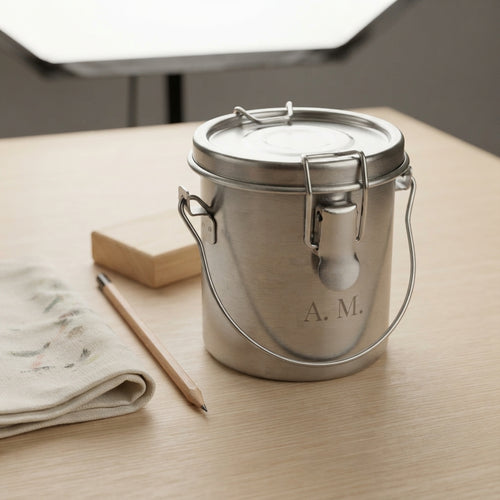Personalized Paint Brush Washer Stainless Steel Airtight Cleaner for Oil and Acrylic Painting Custom Engraved