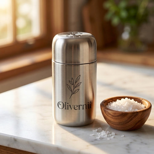 Personalized Salt and Pepper Shaker Stainless Steel Refillable Housewarming Gift Custom Engraved