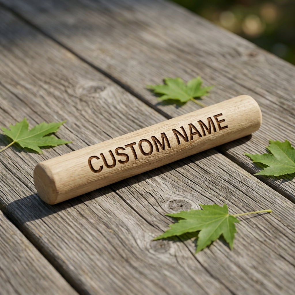 Personalized Coffee Wood Chew Stick for Dogs Custom Engraved