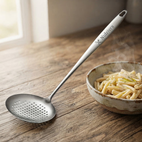 Personalized Kitchen Skimmer Stainless Steel Spider Strainer Housewarming Gift Custom Engraved
