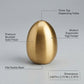 Personalized Egg Shaped Salt Shaker Gold Stainless Steel Tabletop Salt Dispenser Custom Engraved