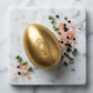 Personalized Egg Shaped Salt Shaker Gold Stainless Steel Tabletop Salt Dispenser Custom Engraved