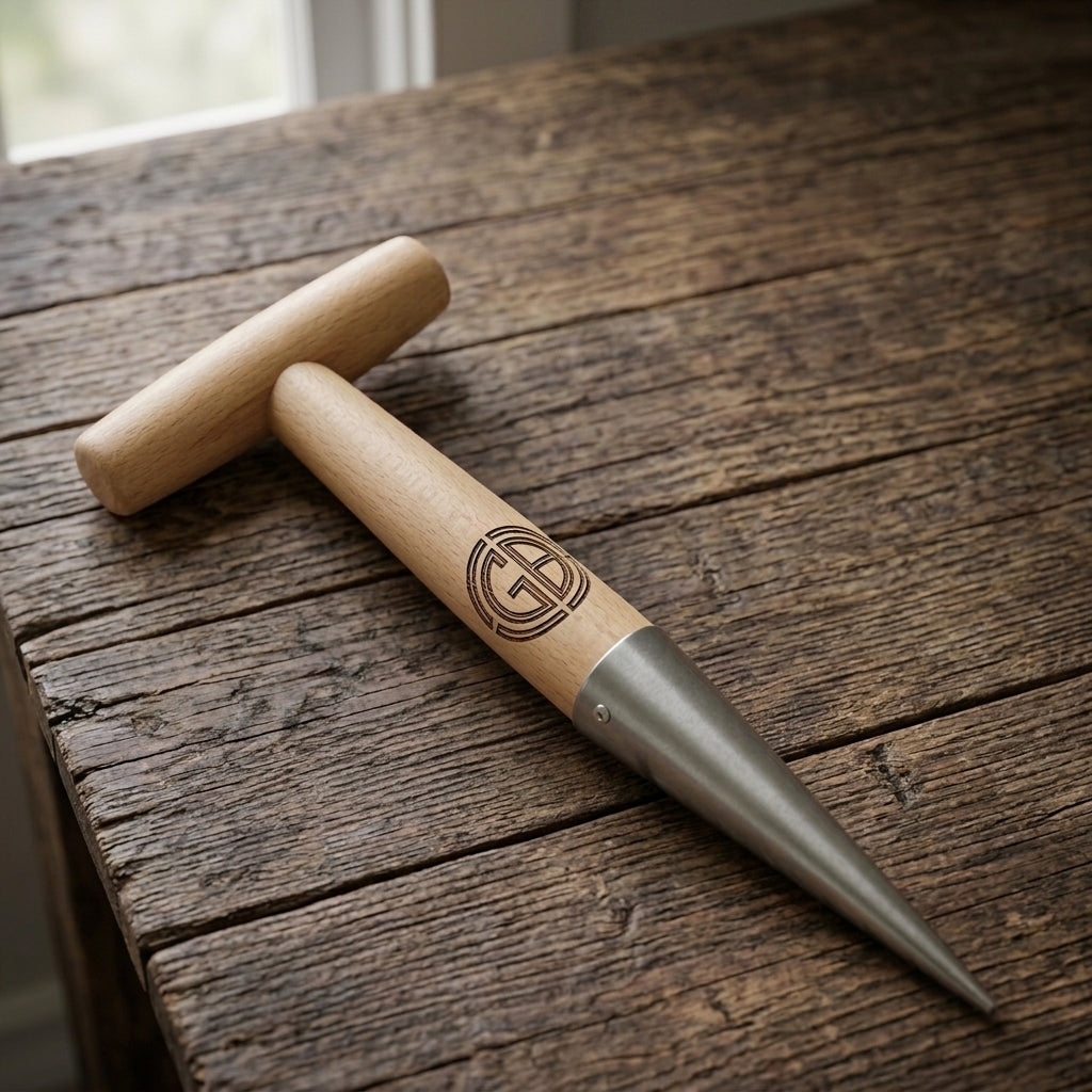 Personalized Garden Dibber Wooden Handle Planting Tool Gift for Gardener Custom Engraved
