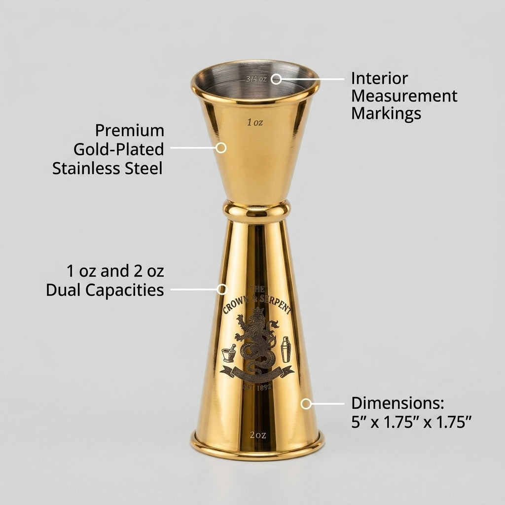 Personalized Cocktail Jigger Double Bartending Tool Stainless Steel Groomsmen Gift Custom Engraved