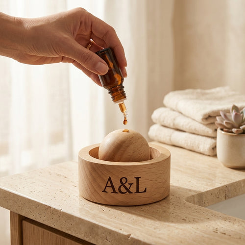Personalized Wooden Essential Oil Diffuser Passive Aromatherapy for Home and Office Custom Engraved