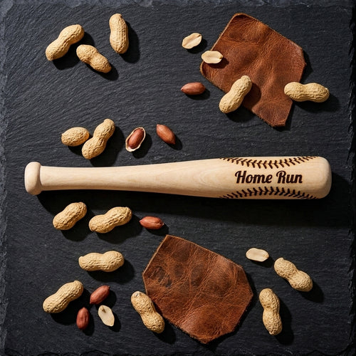 Personalized Mini Baseball Bat Wooden Trophy Gift for Coach Custom Engraved