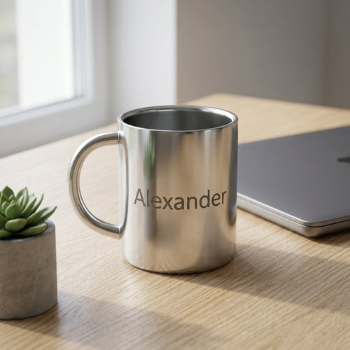 Personalized Stainless Steel Mug Double Walled Shatterproof Coffee Mug Gift for Him Custom Engraved