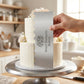 Personalized Cake Scraper Stainless Steel Double Sided Icing Smoother and Decorating Comb Custom Engraved