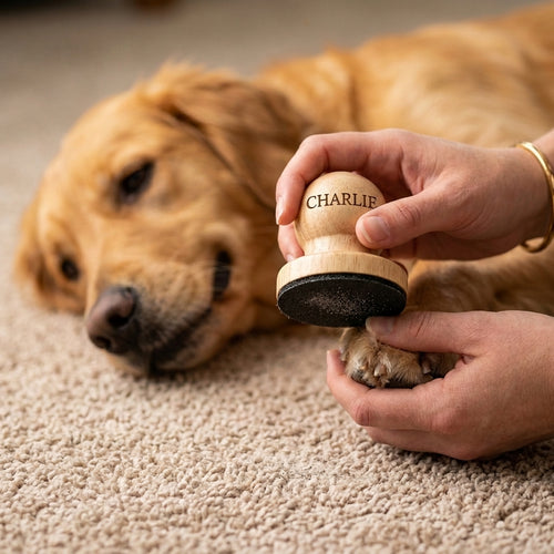 Personalized Dog Nail File Wooden Scratch Pad with Replaceable Sandpaper Custom Engraved
