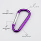 Personalized Carabiner Keychain Set Aluminum Spring Snap Hook Gift for Him Custom Engraved