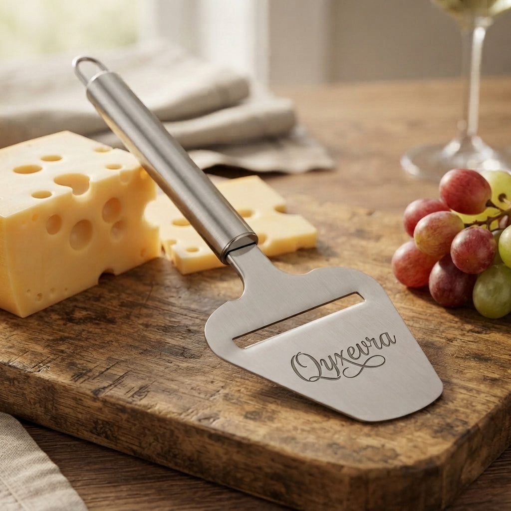 Personalized Cheese Slicer Stainless Steel Handheld Cutter Housewarming Gift Custom Engraved