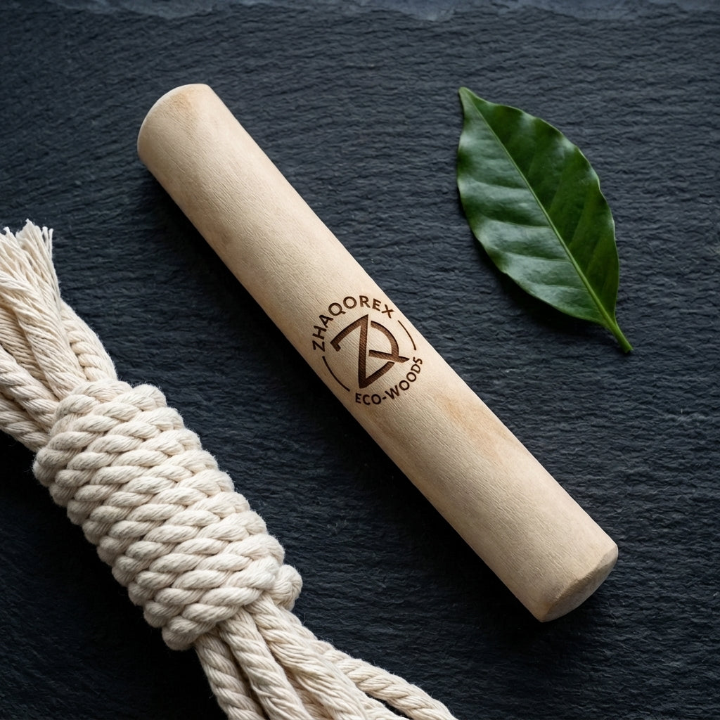 Personalized Coffee Wood Chew Stick for Dogs Custom Engraved