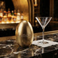 Personalized Egg Shaped Salt Shaker Gold Stainless Steel Tabletop Salt Dispenser Custom Engraved