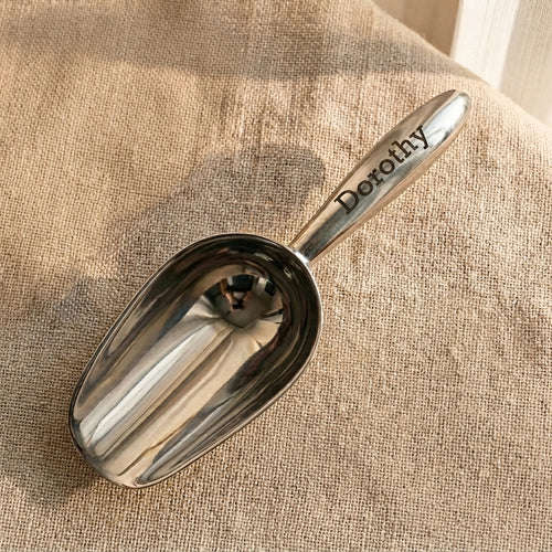 Personalized Metal Ice Scoop Stainless Steel Utility Scoop Housewarming Gift Custom Engraved