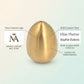 Personalized Egg Shaped Salt Shaker Gold Stainless Steel Tabletop Salt Dispenser Custom Engraved