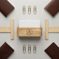 Personalized Business Card Holder Minimalist Wood Desk Stand Corporate Gift Custom Engraved
