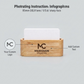 Personalized Business Card Holder Minimalist Wood Desk Stand Corporate Gift Custom Engraved