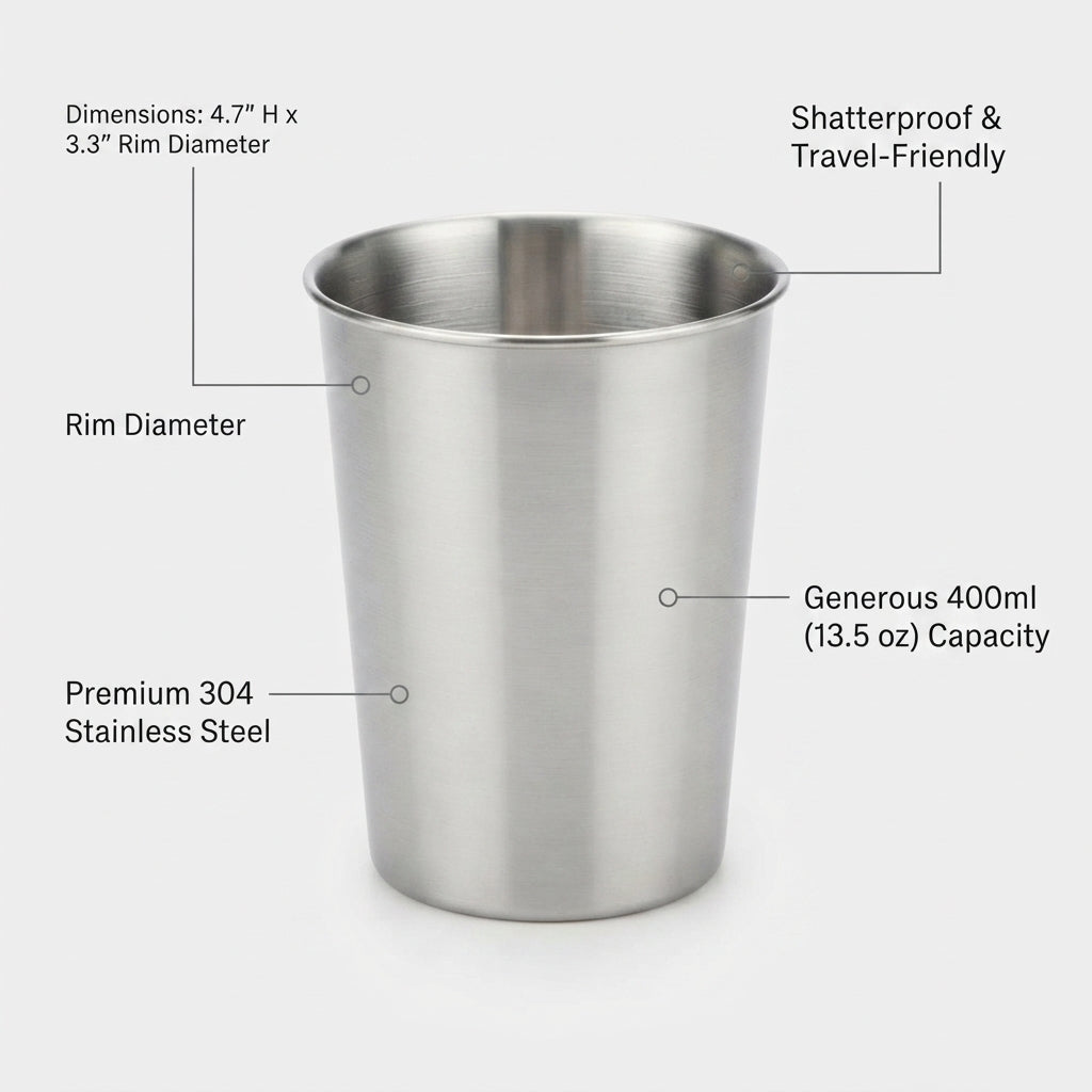 Personalized Stainless Steel Cup Shatterproof Metal Tumbler for Home and Travel Custom Engraved