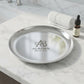 Personalized Ring Dish Silver Stainless Steel Round Trinket Tray Wedding Gift Custom Engraved