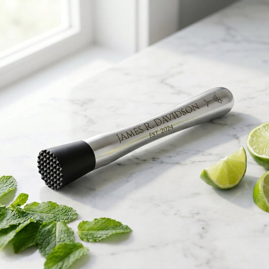 Personalized Cocktail Muddler Stainless Steel Bar Tool Groomsmen Gift Custom Engraved