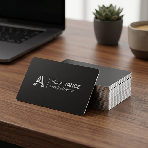 Personalized Metal Business Cards Laser Engraved Aluminum Corporate Gift Custom Engraved