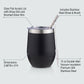 Personalized Wine Tumbler Insulated Stainless Steel with Lid and Straw Bridesmaid Gift Custom Engraved