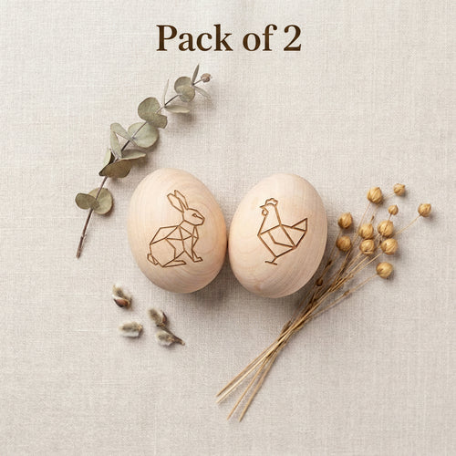 Personalized Wooden Fake Eggs Pack of 2 Farmhouse Decor Easter Basket Stuffer Custom Engraved