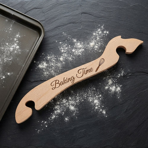 Personalized Oven Rack Puller Wooden Push Pull Stick with Long Handle Custom Engraved