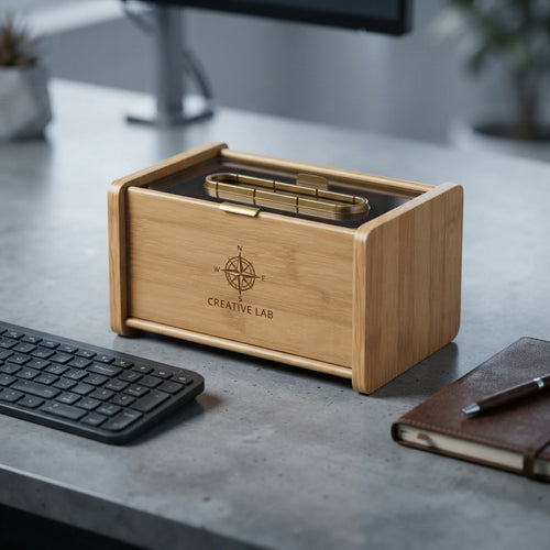 Personalized Wooden Tissue Box Cover Walnut Wood Housewarming Gift Custom Engraved