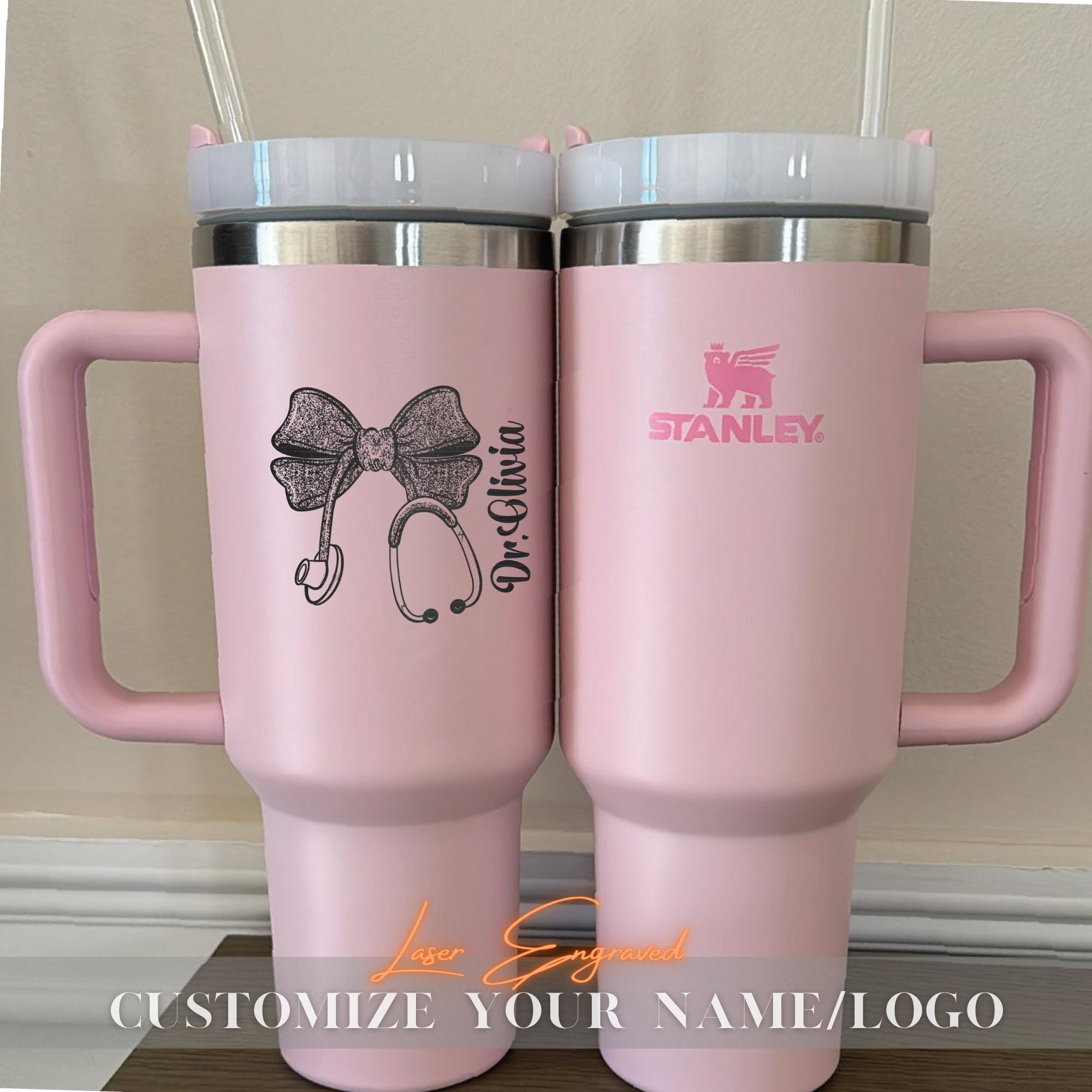 Personalized 40oz Stanley Tumbler for Doctors & Nurses Gift - Custom Engraved Cup - Gift for Medical Professionals - Nurse Appreciation Gift