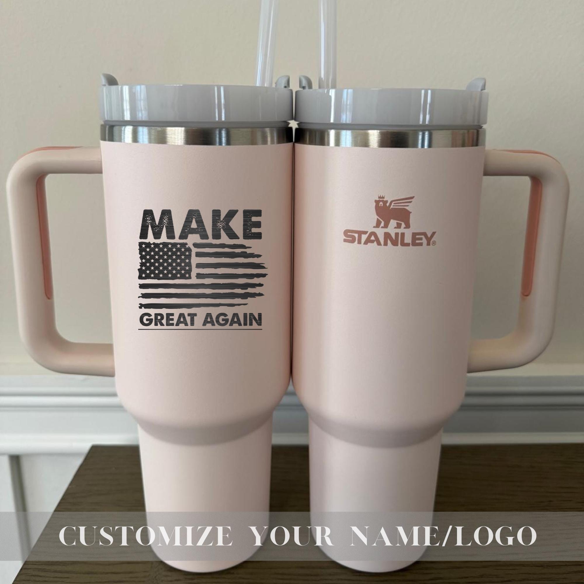 Make America Great Again Stanley 40oz Tumbler - Insulated Trump Mug - Customize Trump Stanley 40oz Cup - Trump take America back Tumbler