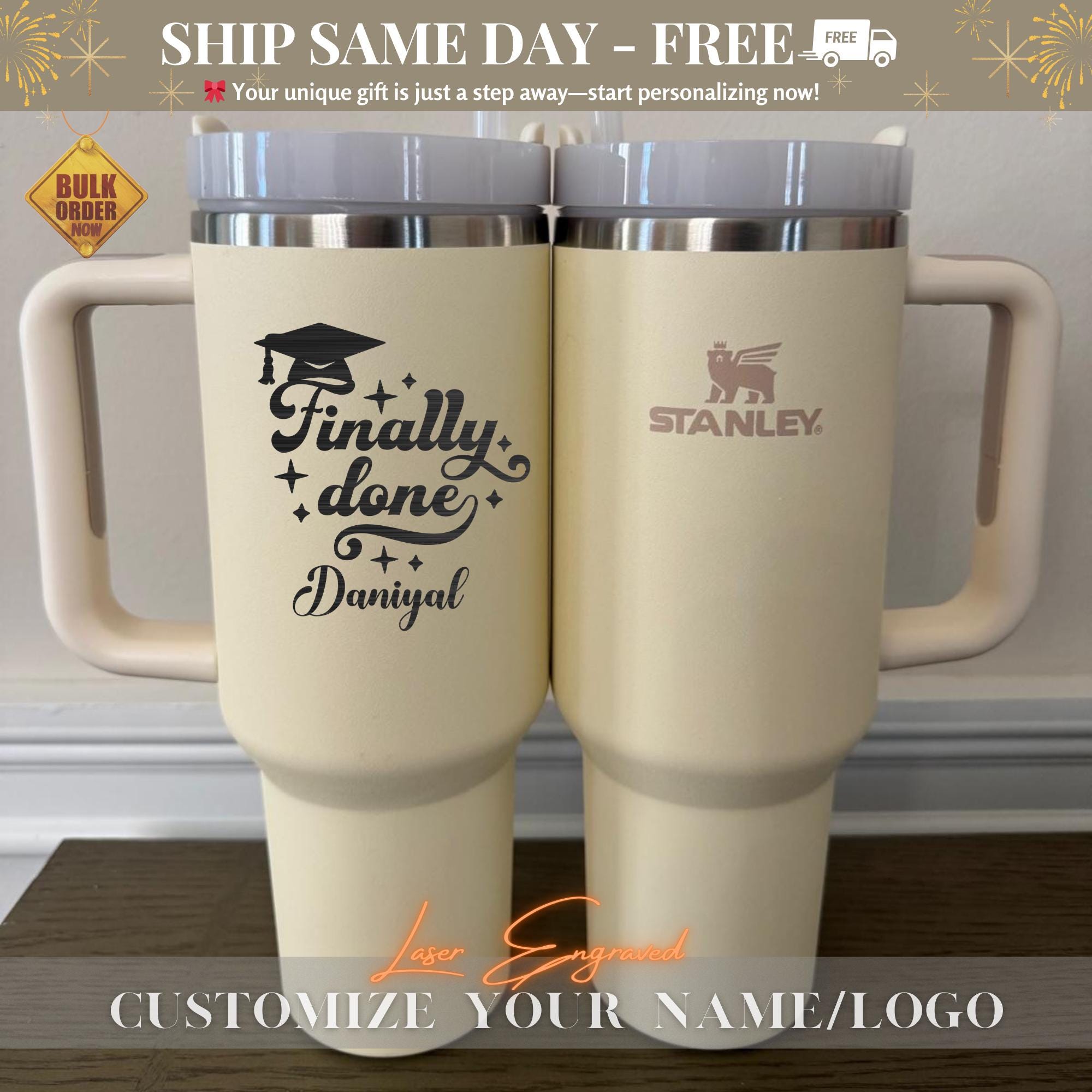 Personalized Senior Cup with Name & School