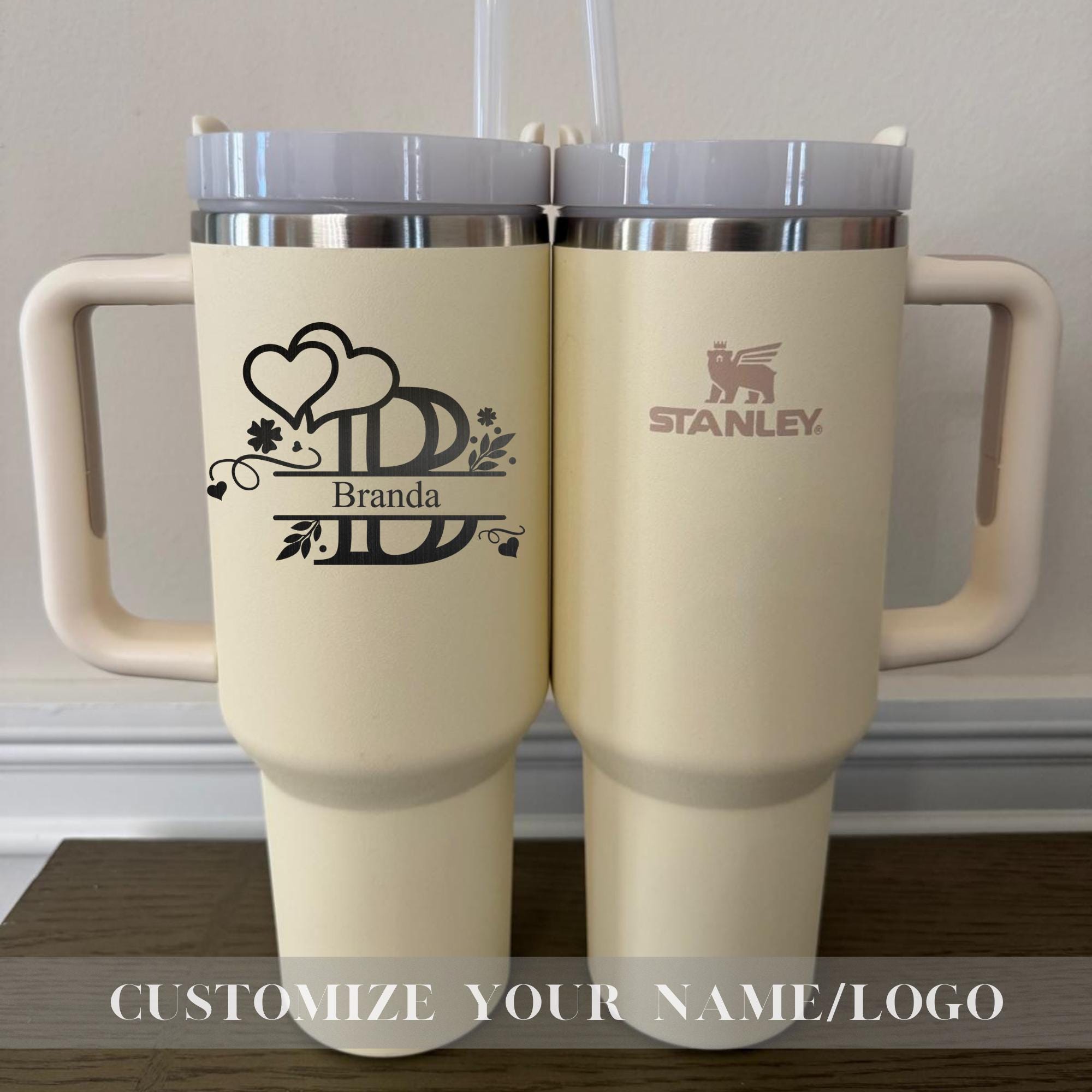 Personalized Stanley 40oz Tumbler - Laser Engraved Stanley cup - Anniversary Gift for Friends - giftfully valentine - Galentine Gifts