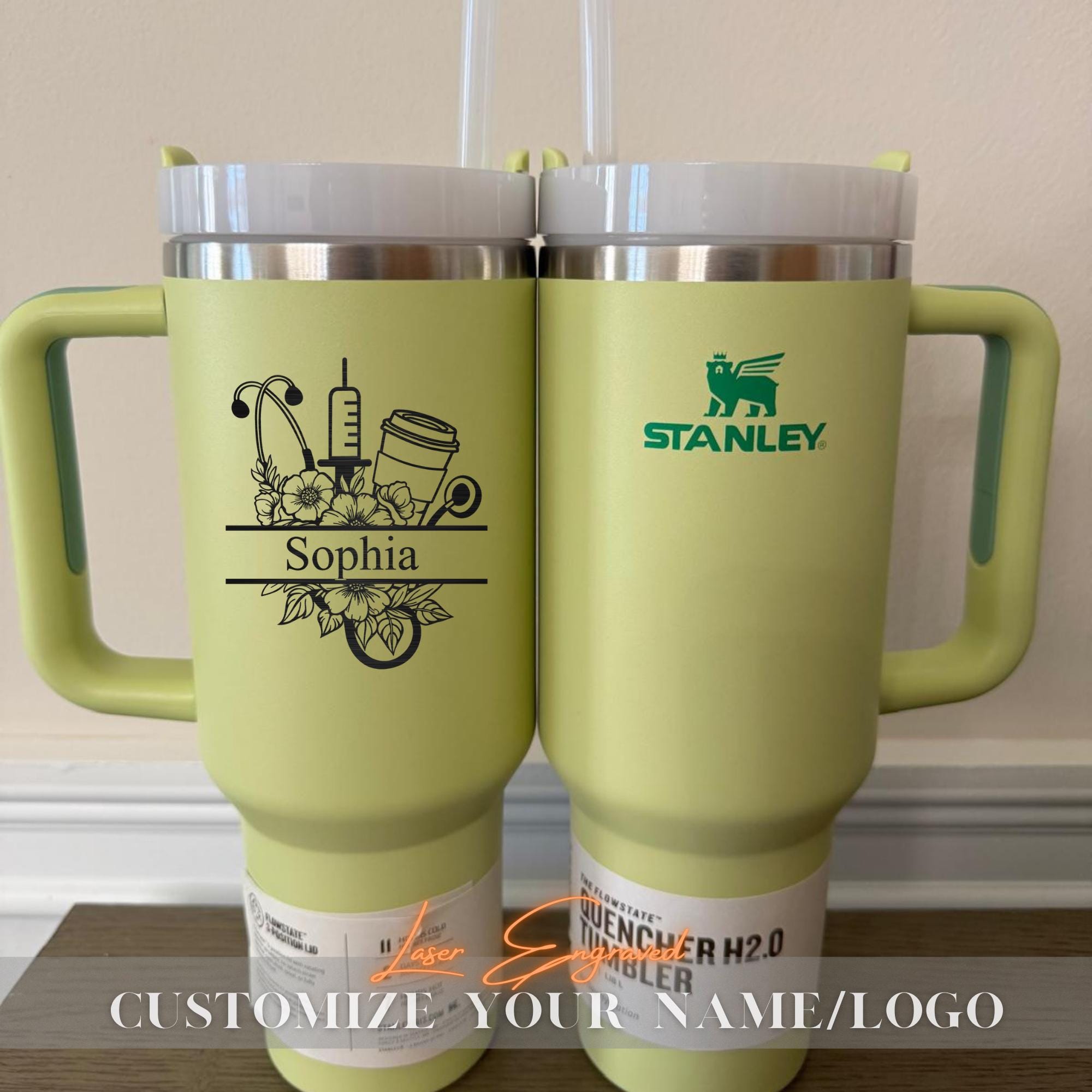 NURSE TUMBLER - Nurse Coffee Tumbler - CUSTOM Name Stainless Steel Travel Mug - Gift for Nurses - Nurse Appreciation Gift - Gift for Her
