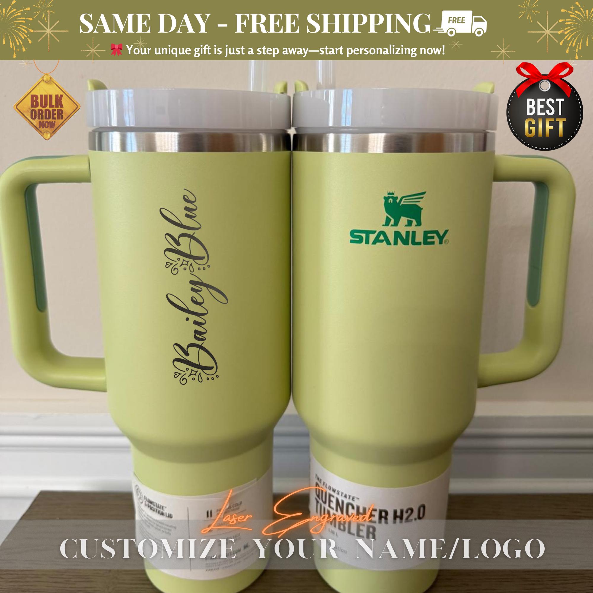 Personalized Stanley 40oz Cup With Your Name, Custom Engraved Tumblers, Birthday gift, Custom Bulk Logo Tumbler, Gift For Her