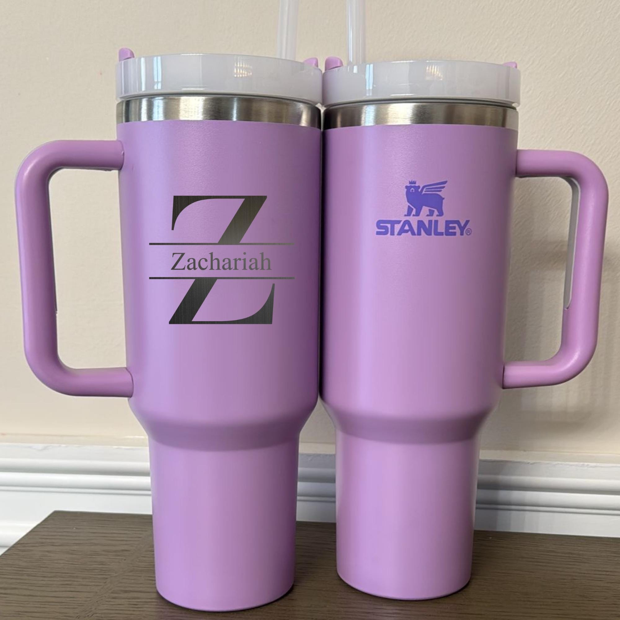 Personalized Stanley Travel Mug Cup Tumbler Custom Engraved Bridesmaid Mothers Day Gift for Her Mom Women Graduation Teacher Bridal Birthday