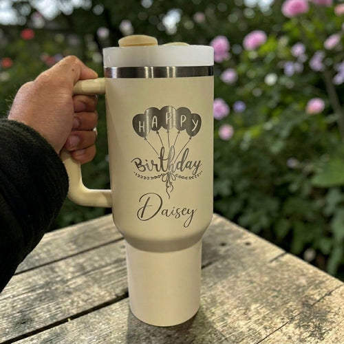 Birthday Gift for Coworkers | Custom Stanley 40oz Tumbler Personalized Engraved Travel Mug - Us Engravo