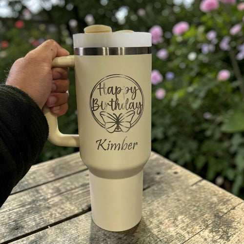 Birthday Gift for Sister | Personalized Stanley 40oz Tumbler Custom Name Engraved Cup - Us Engravo