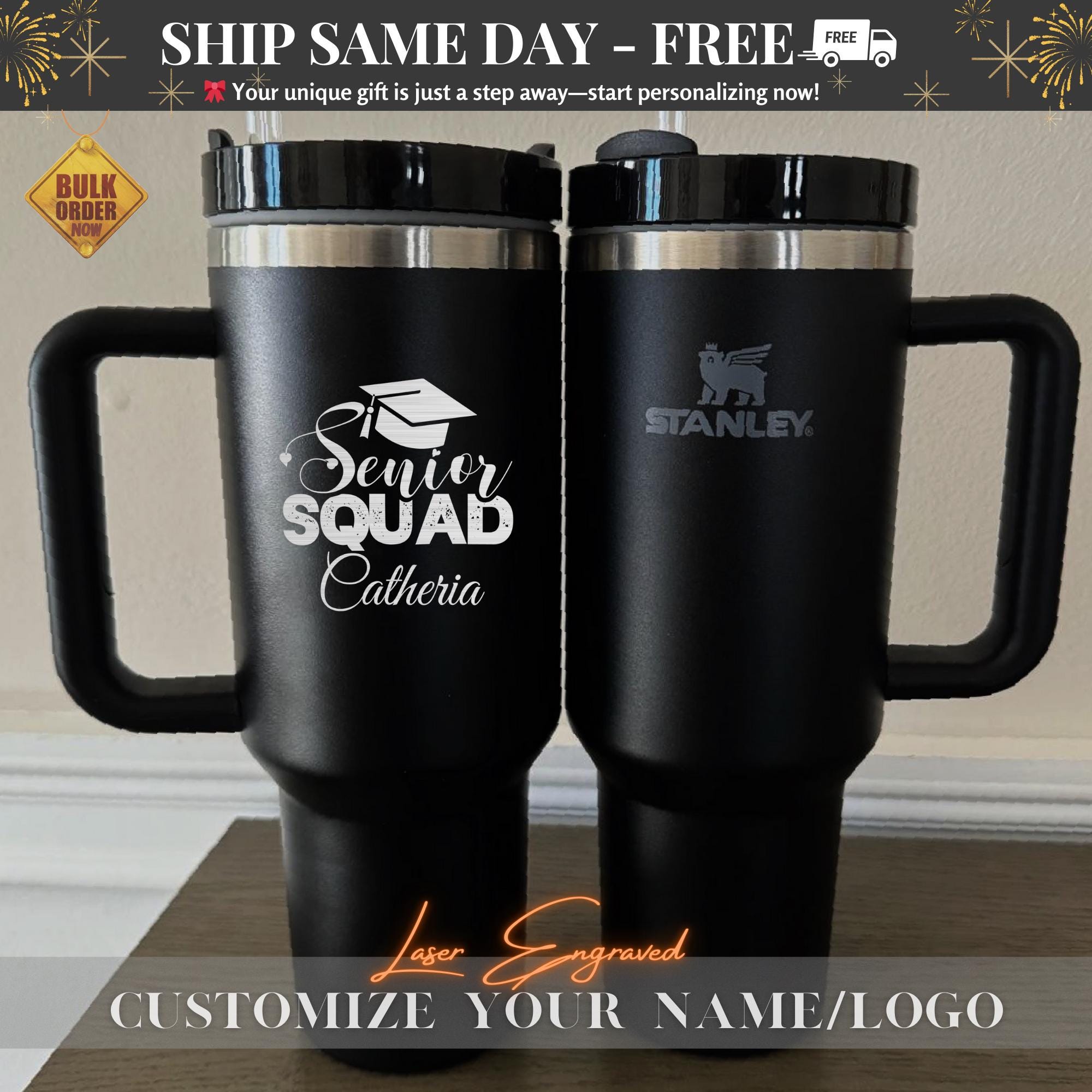 Custom Class of 2025, School, or Teacher Name