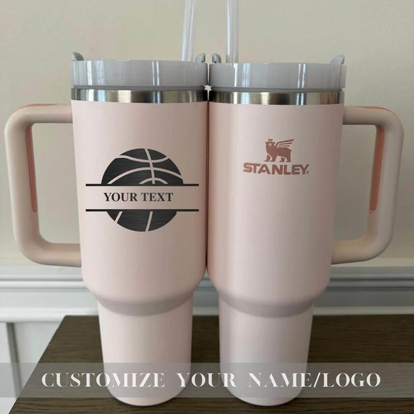 Custom Cr7 Soccer Stanley 40oz Cup with Name, Personalized Graduation Gift, Birthday Gift, Soccer football Gift, Soccer Ball Ronaldo Gift