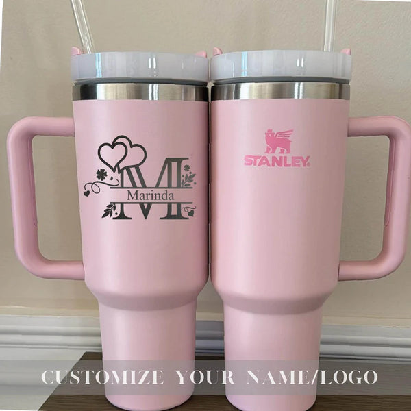 Customizable Valentine day Stanley 40oz Cup, Wedding & Anniversary Gifts, Stanley Tumbler, Travel Mug,Classic Stanley Tumbler,Coffee Tumbler