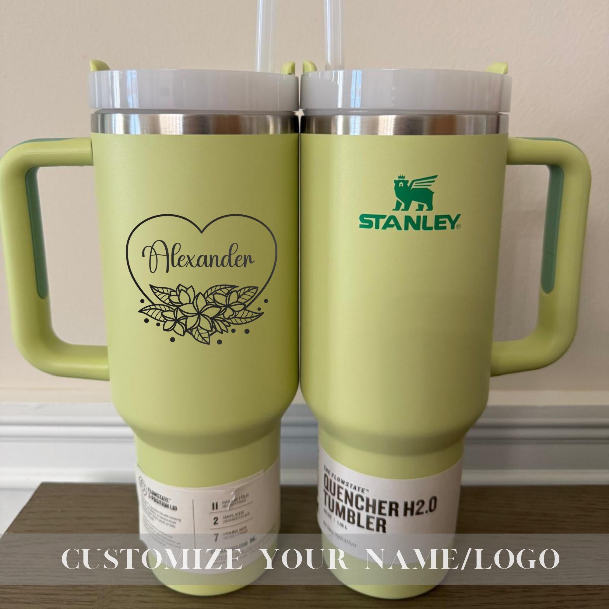 Custom Engraved Stanley 40oz Tumbler - Personalized Valentine's Day Gift, Unique Travel Mug, Best Gift for Her, Insulated Drinkware Cup