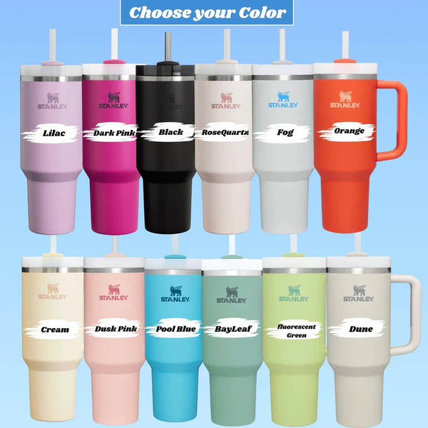 Custom Stanley 40oz Tumbler with Company Logo, Bulk Corporate Gifts, Engraved Employee Appreciation & Boss Retirement Gift, Promotional Gift