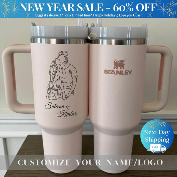 Custom Stanley 40oz Cup | Personalized Valentine's Day Gift | Engraved Stanley 40oz Cup | Unique Gifts for Her | Valentine's Day Cup for Him
