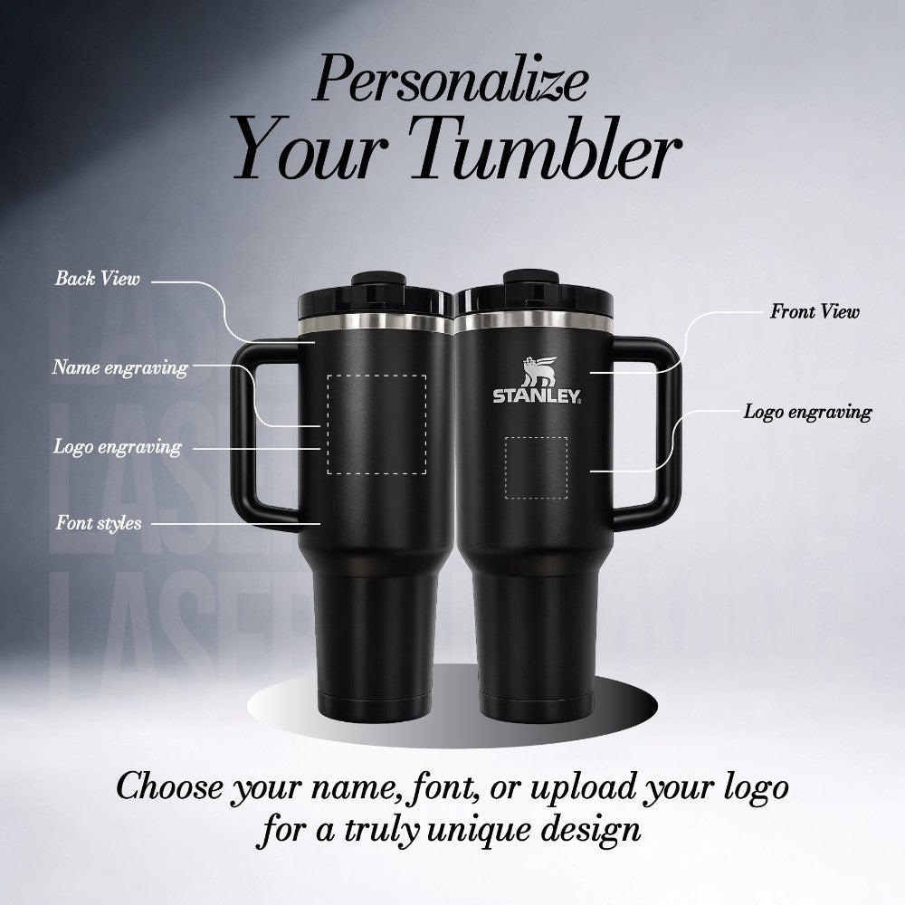 Custom Engraved Stanley 40oz Tumbler for Dad | Personalized with Name | Father's Day Gift - Us Engravo