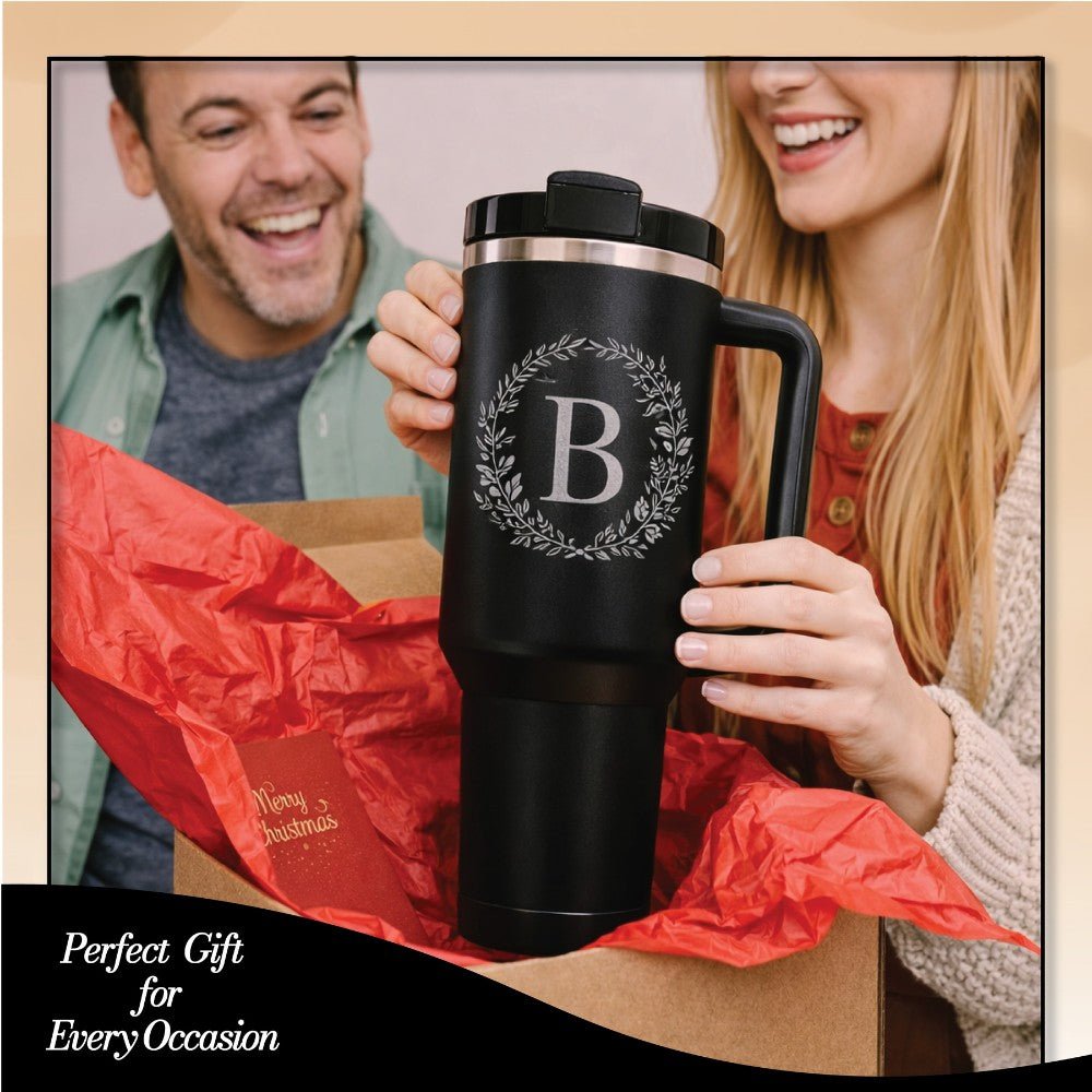 Custom Logo Laser Engraved 40oz Tumbler - Your Brand, Our Precision - Personalized Corporate & Business Gifts - Us Engravo