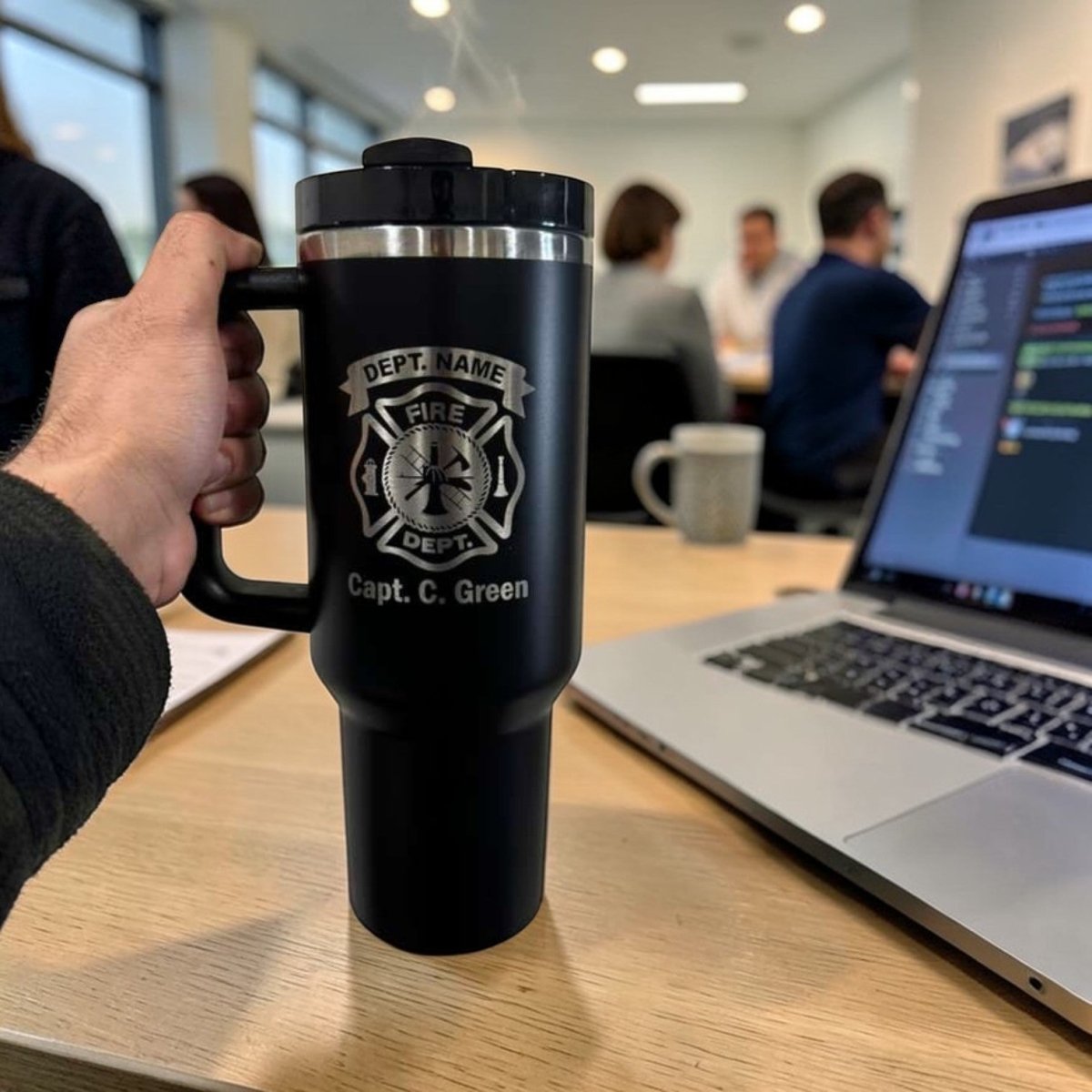 Custom Logo Laser Engraved 40oz Tumbler - Your Brand, Our Precision - Personalized Corporate & Business Gifts - Us Engravo