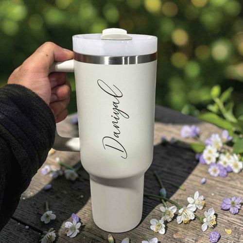 Custom Name Stanley 40oz Tumbler Personalized Laser Engraved Quencher H2.0 - Us Engravo